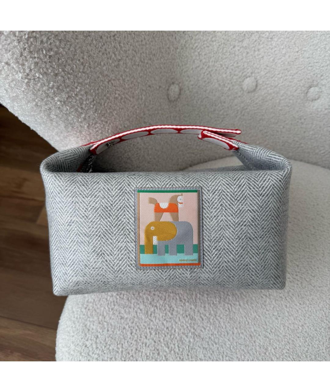 HERMES Бирюзовая косметичка, фото 2