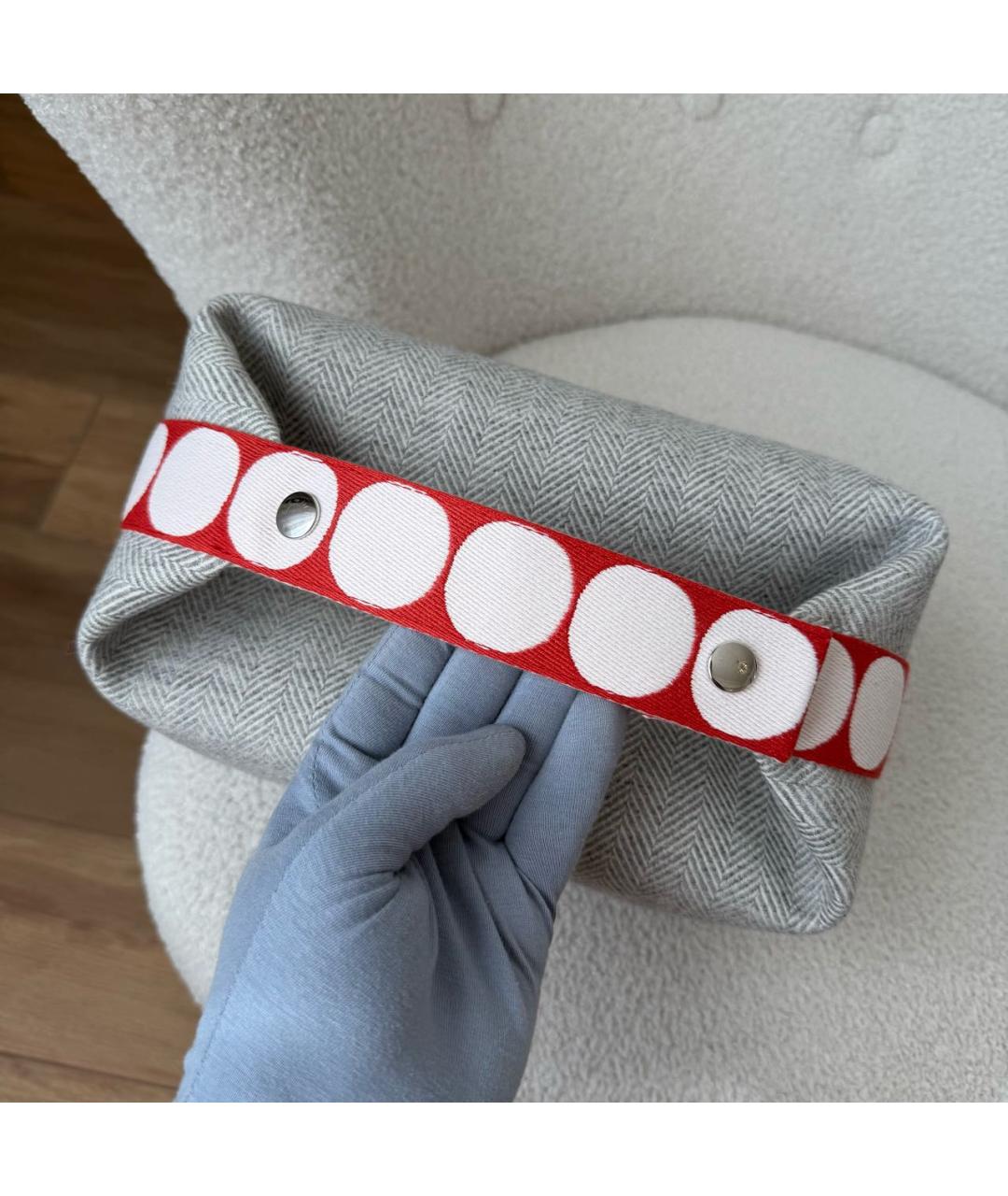 HERMES Бирюзовая косметичка, фото 3