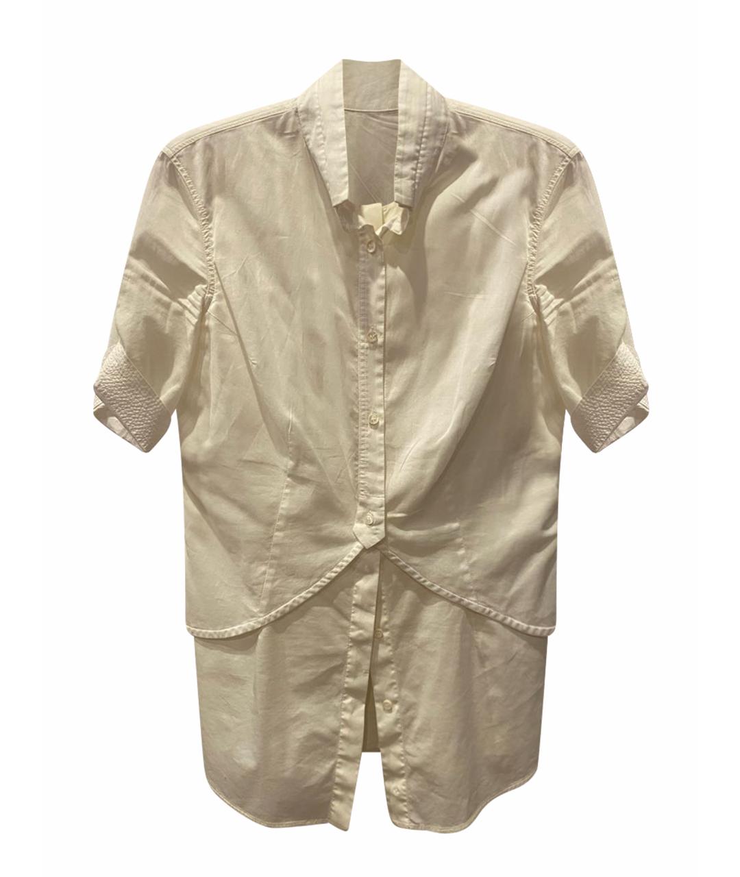 BRUNELLO CUCINELLI Белая хлопковая блузы, фото 1