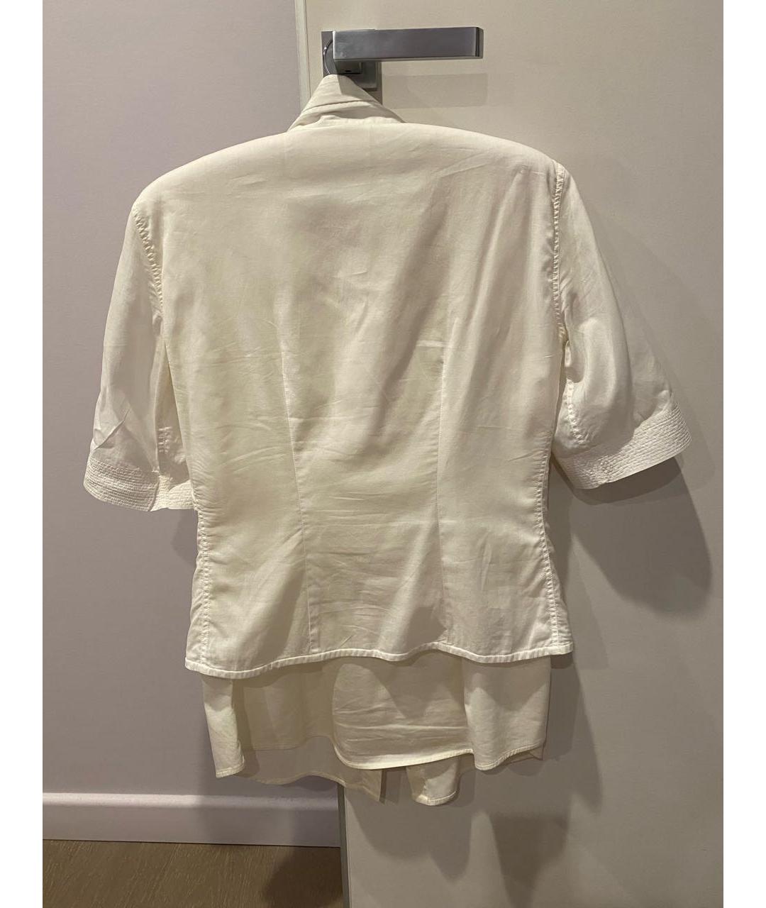 BRUNELLO CUCINELLI Белая хлопковая блузы, фото 4