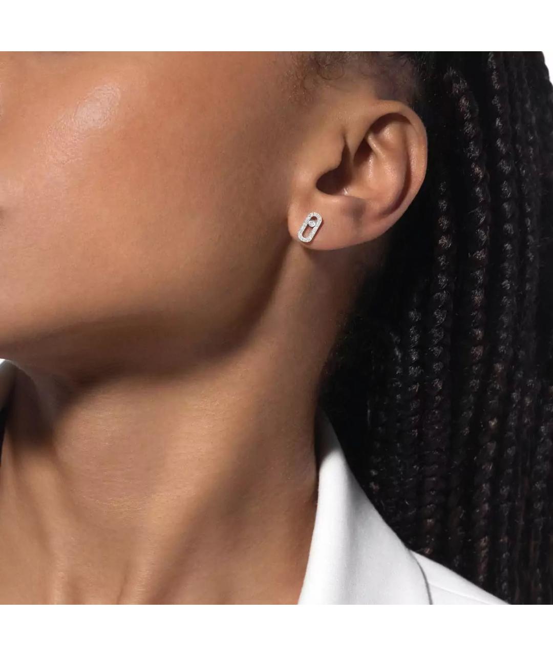 MESSIKA Серебряные серьги из белого золота, фото 6