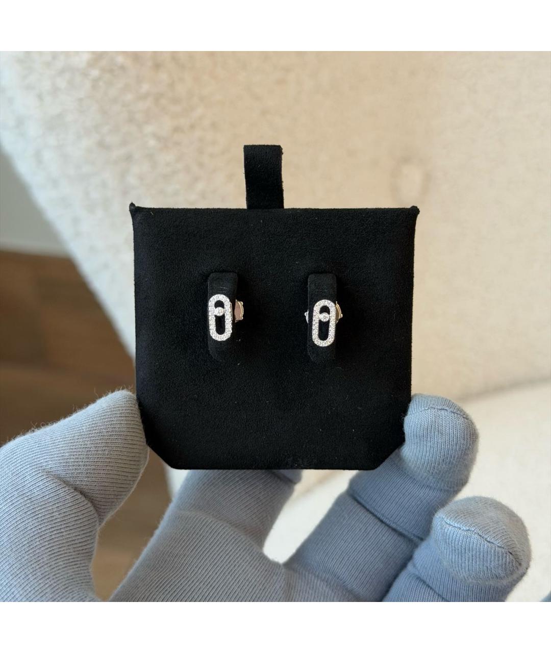 MESSIKA Серебряные серьги из белого золота, фото 2