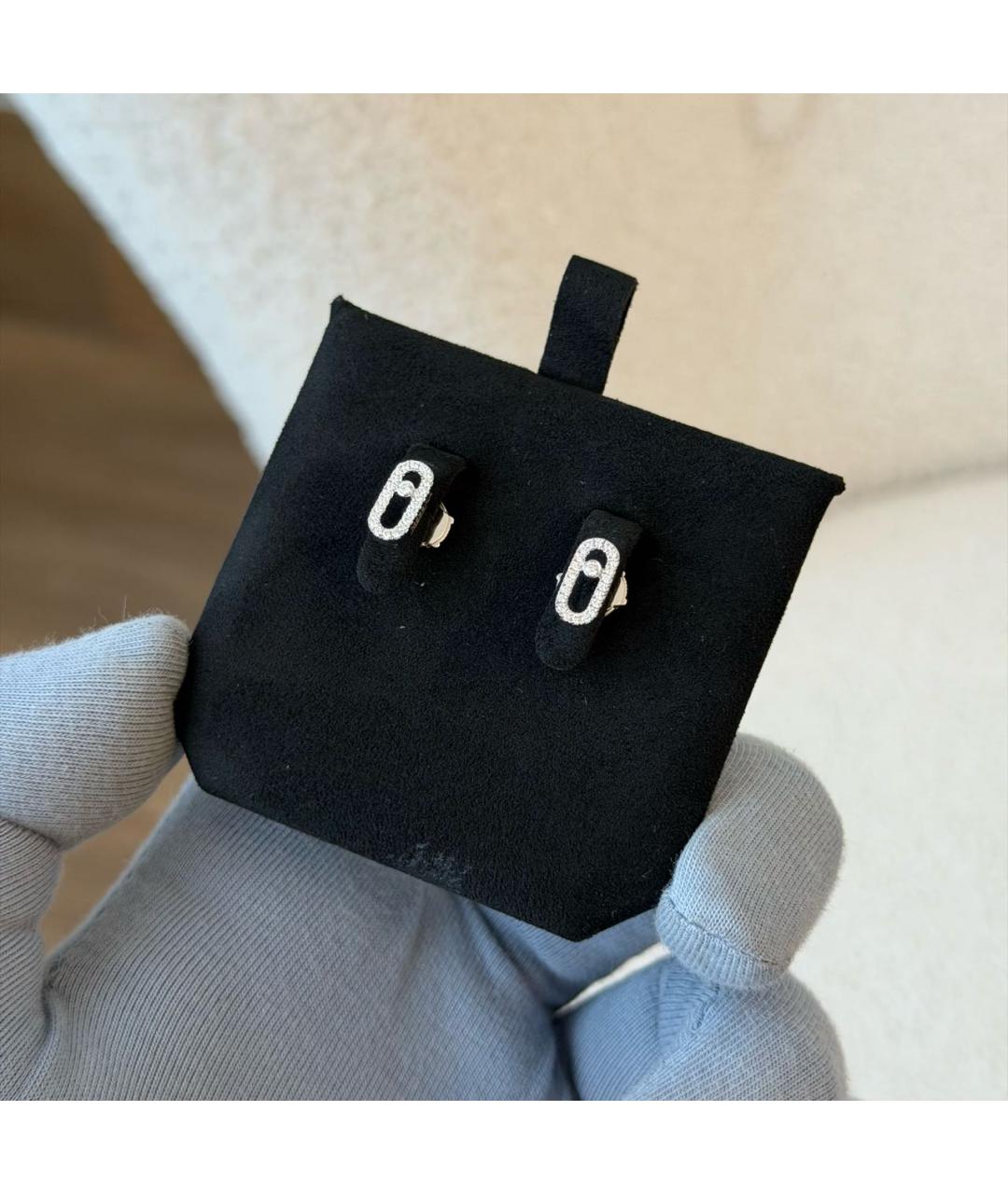 MESSIKA Серебряные серьги из белого золота, фото 5