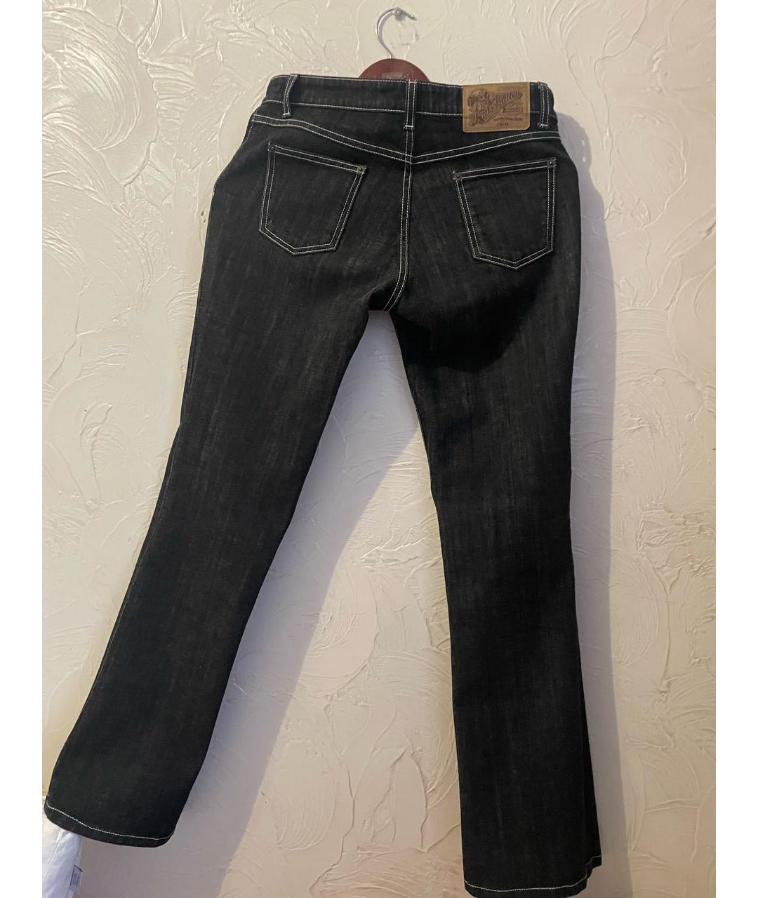 LOUIS VUITTON Синие хлопко-эластановые джинсы клеш, фото 2