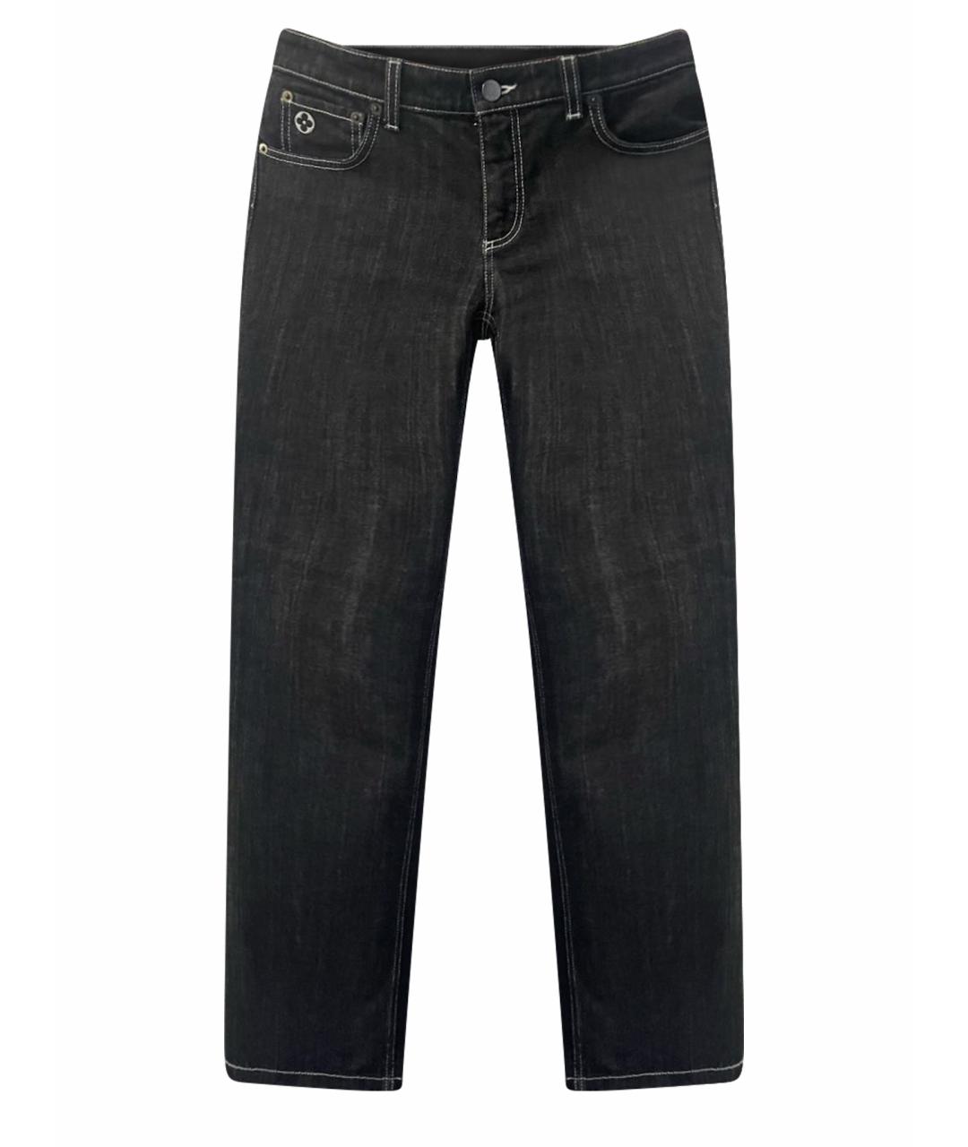 LOUIS VUITTON Синие хлопко-эластановые джинсы клеш, фото 1