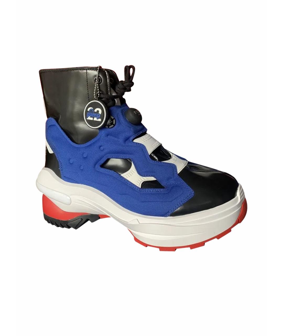 MAISON MARGIELA Мульти кожаные высокие кроссовки / кеды, фото 1