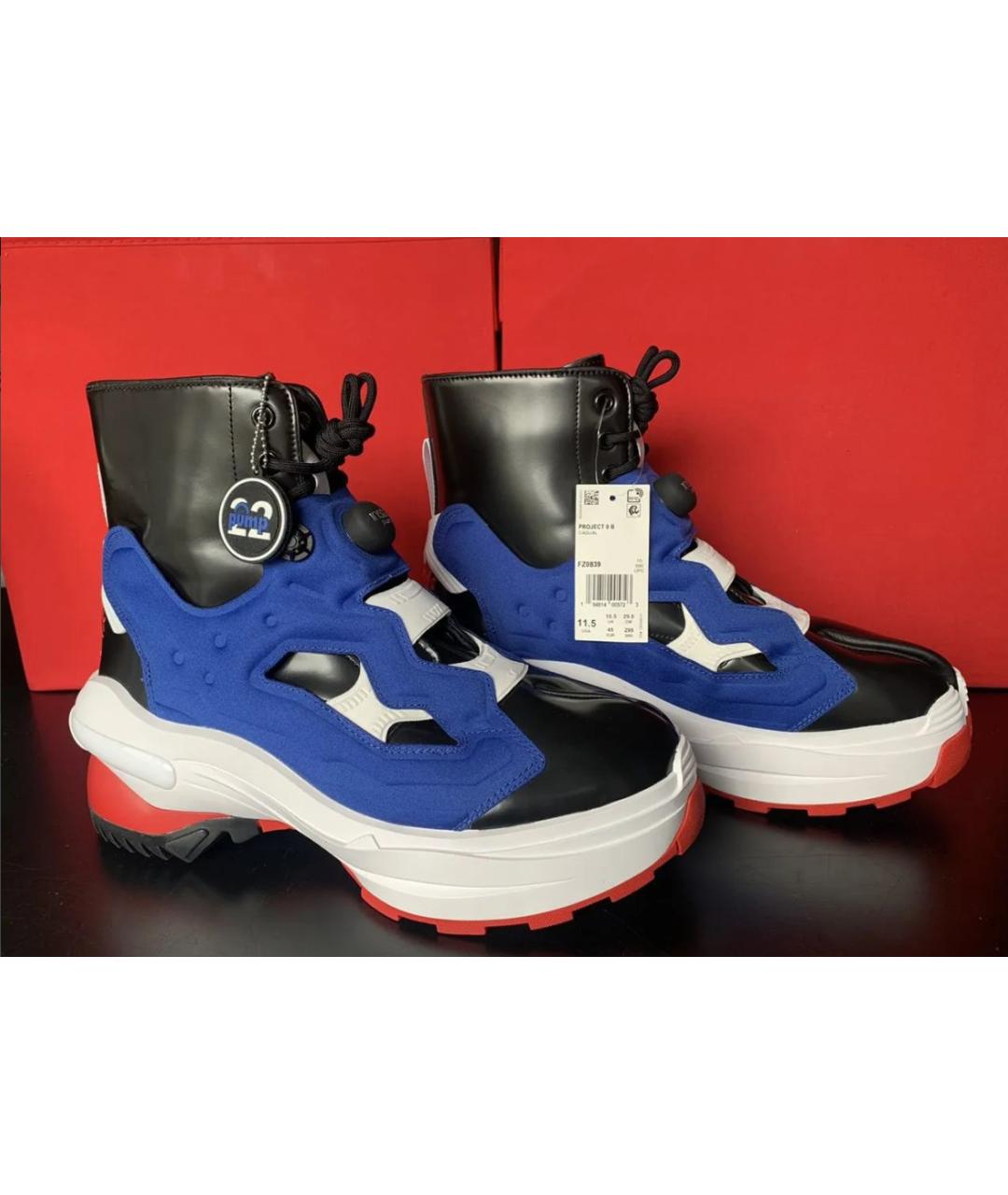 MAISON MARGIELA Мульти кожаные высокие кроссовки / кеды, фото 5