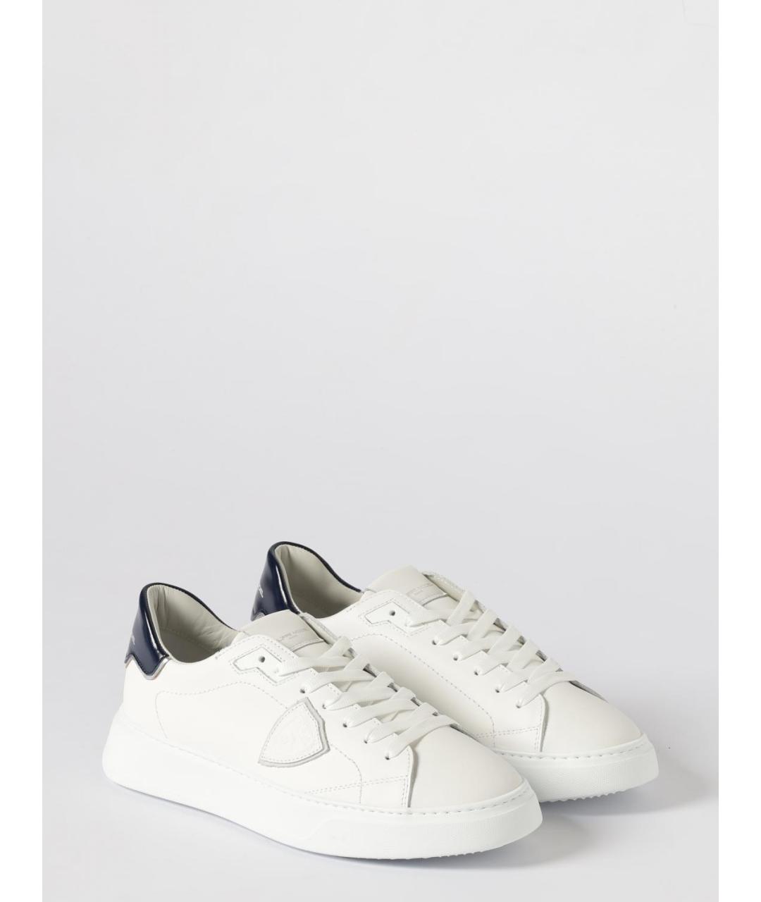 PHILIPPE MODEL Белые низкие кроссовки / кеды, фото 2