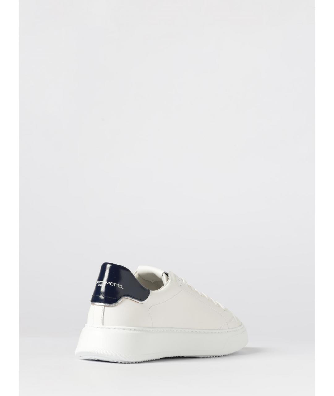 PHILIPPE MODEL Белые низкие кроссовки / кеды, фото 3
