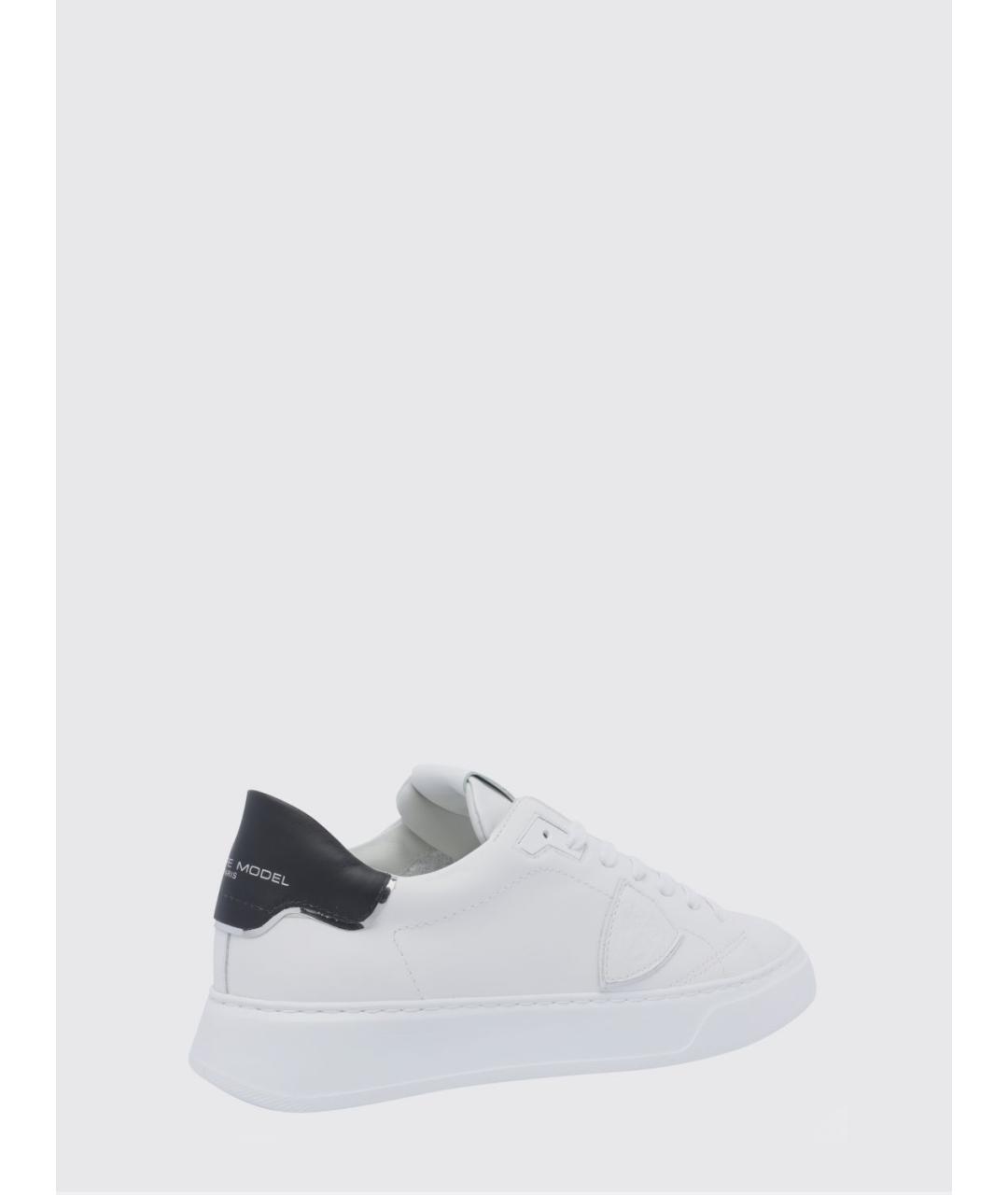 PHILIPPE MODEL Белые низкие кроссовки / кеды, фото 3