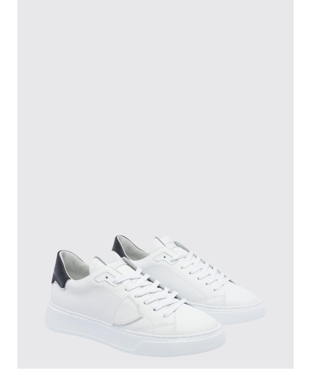 PHILIPPE MODEL Белые низкие кроссовки / кеды, фото 2