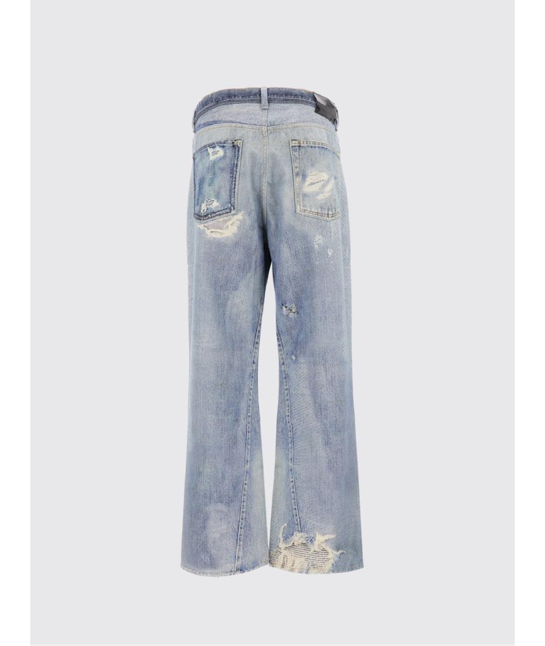 OUR LEGACY Синие хлопковые прямые джинсы, фото 2