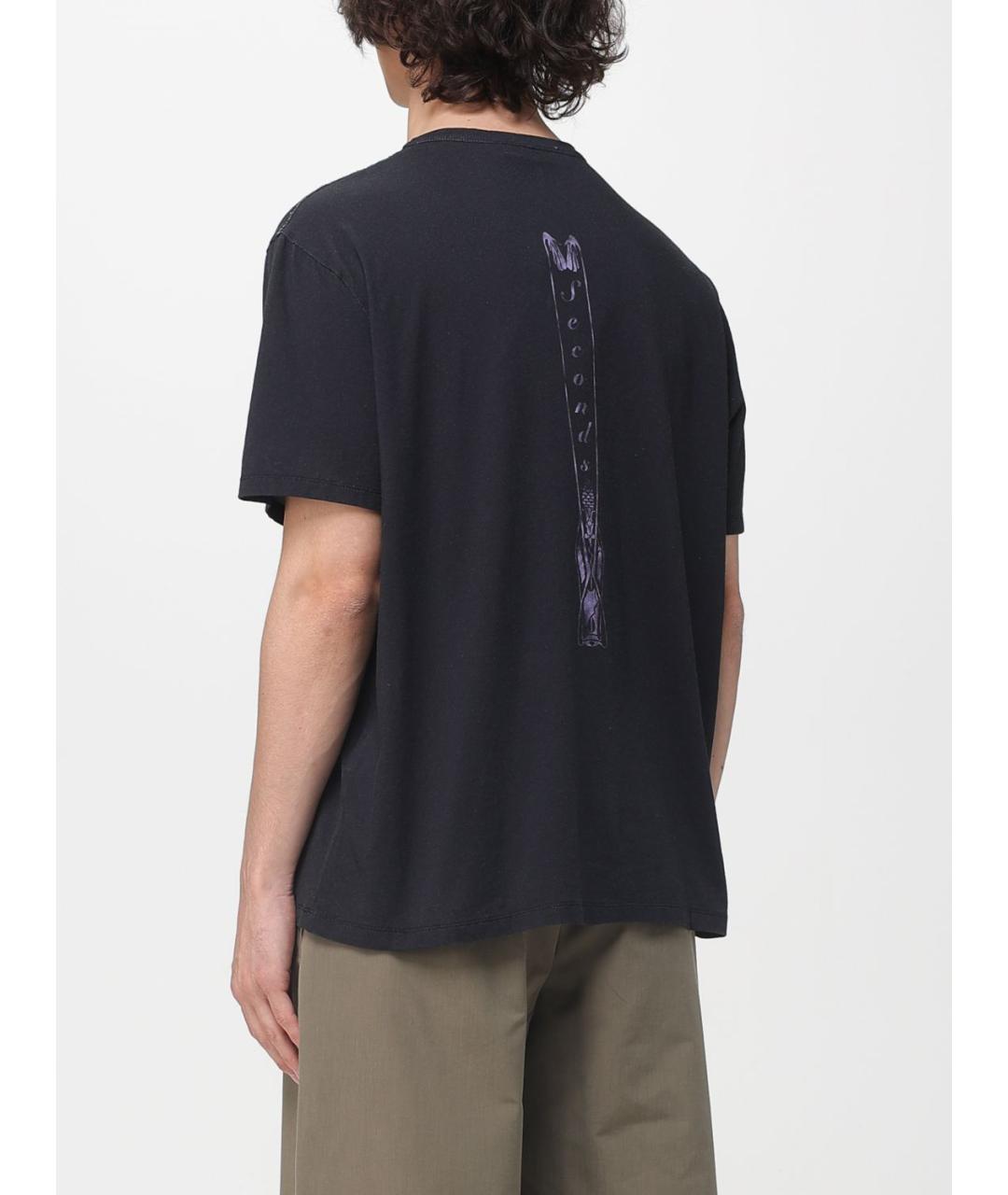 OUR LEGACY Черная хлопковая футболка, фото 3