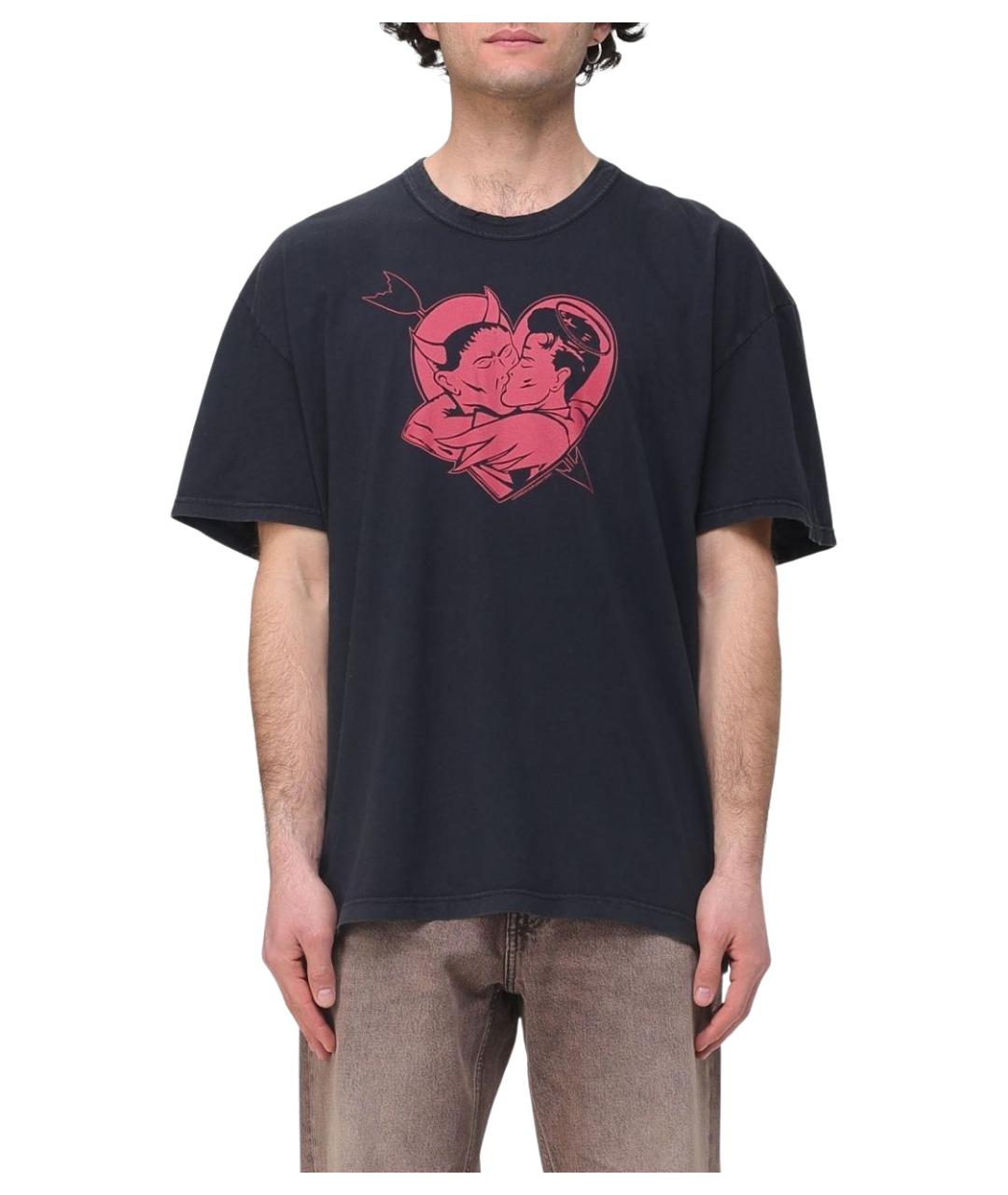 OUR LEGACY Черная хлопковая футболка, фото 1