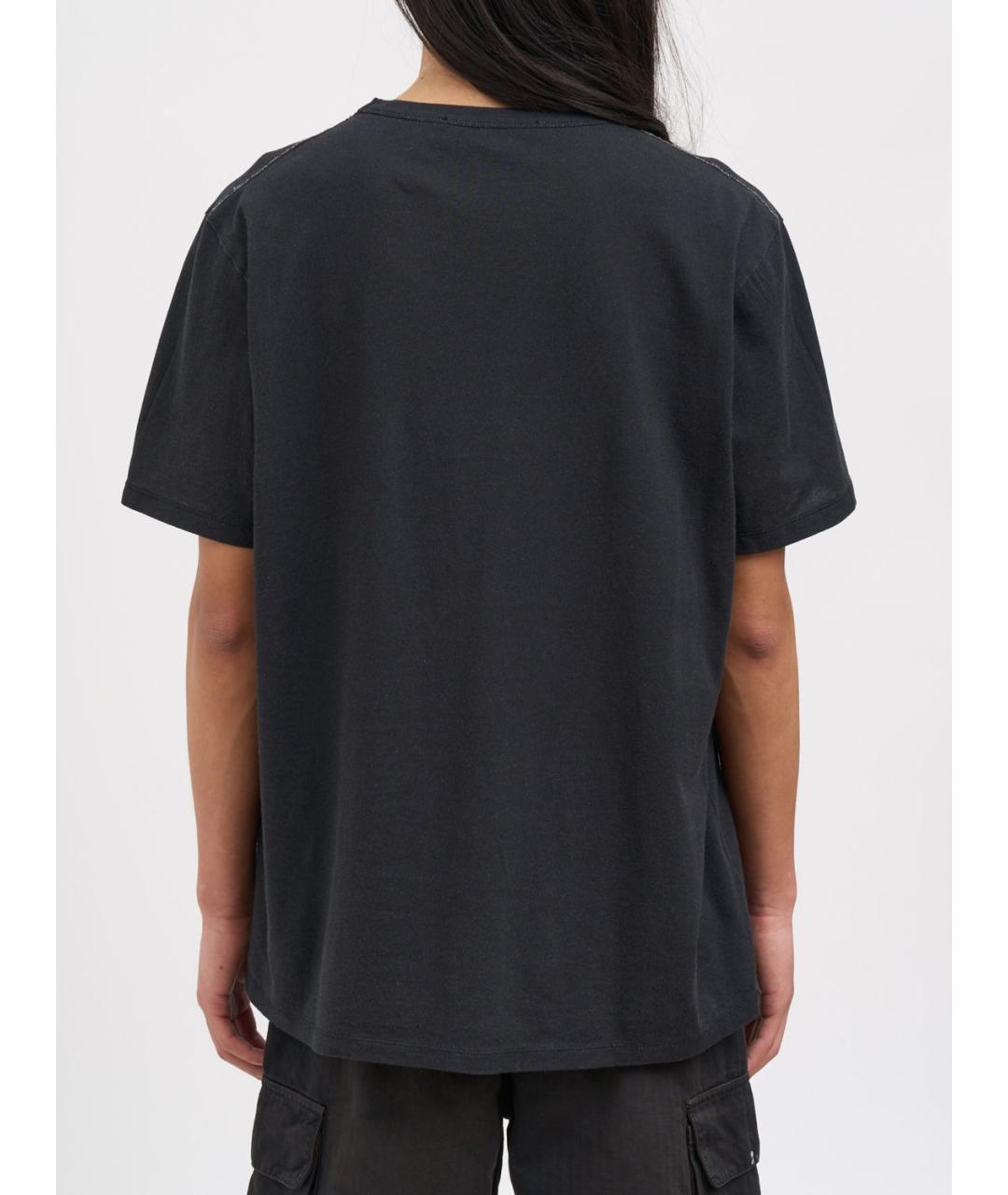 OUR LEGACY Черная хлопковая футболка, фото 2