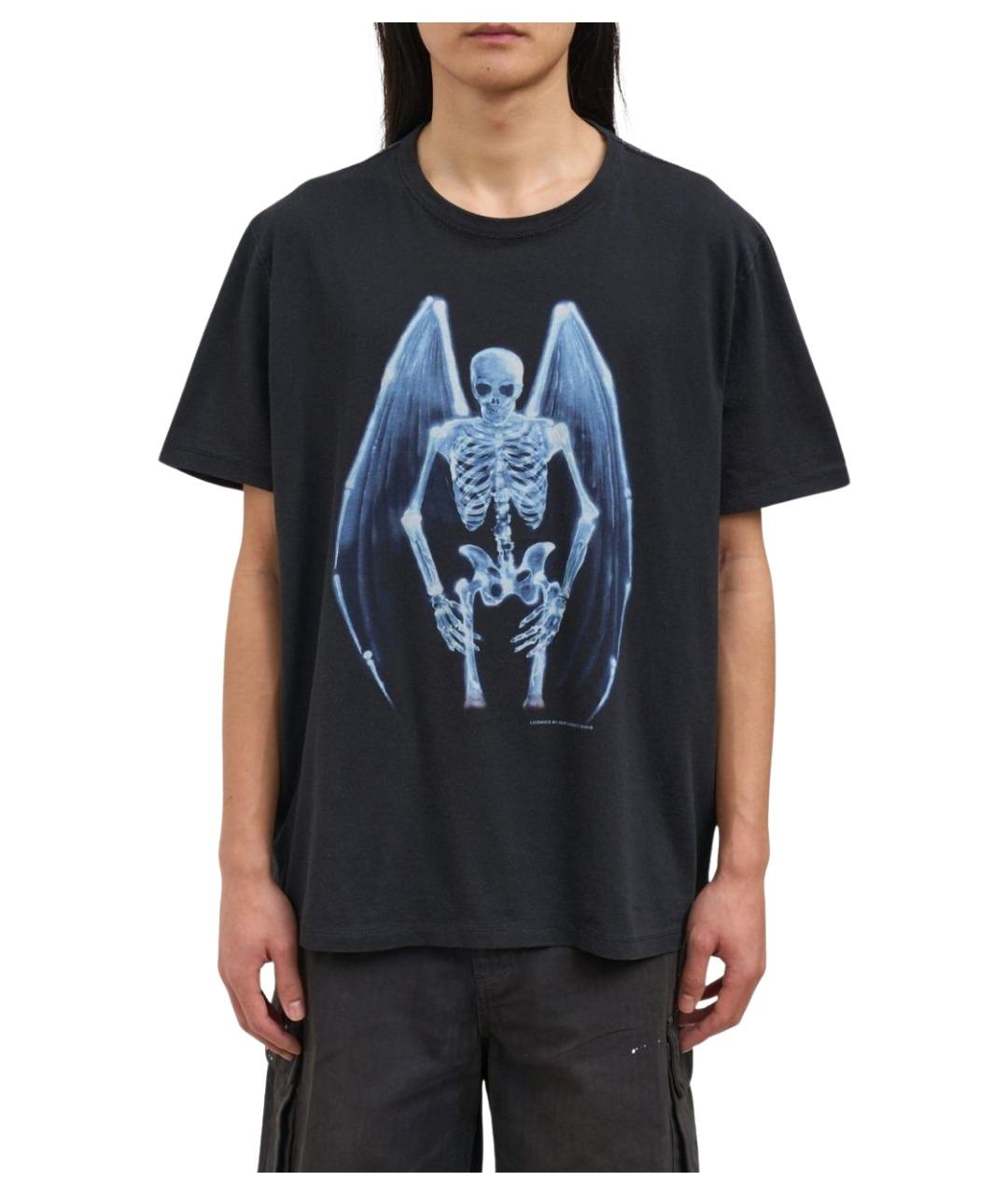 OUR LEGACY Черная хлопковая футболка, фото 1