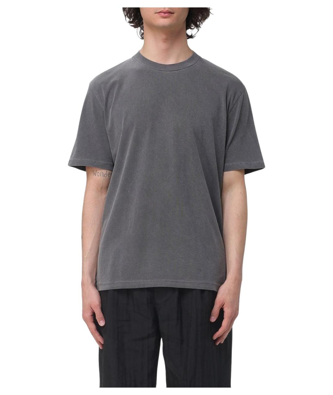 OUR LEGACY Черная хлопковая футболка, фото 1