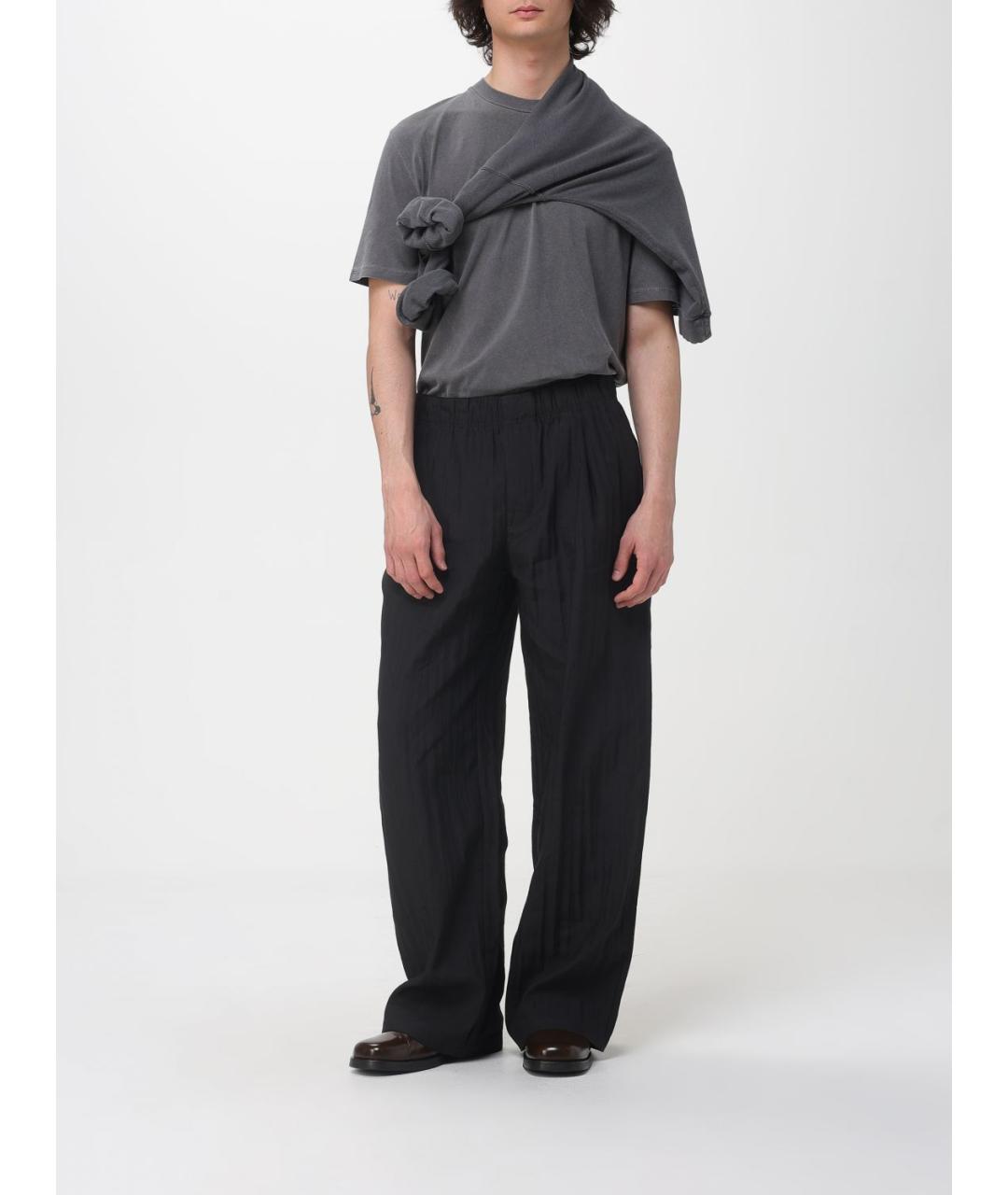 OUR LEGACY Черная хлопковая футболка, фото 2