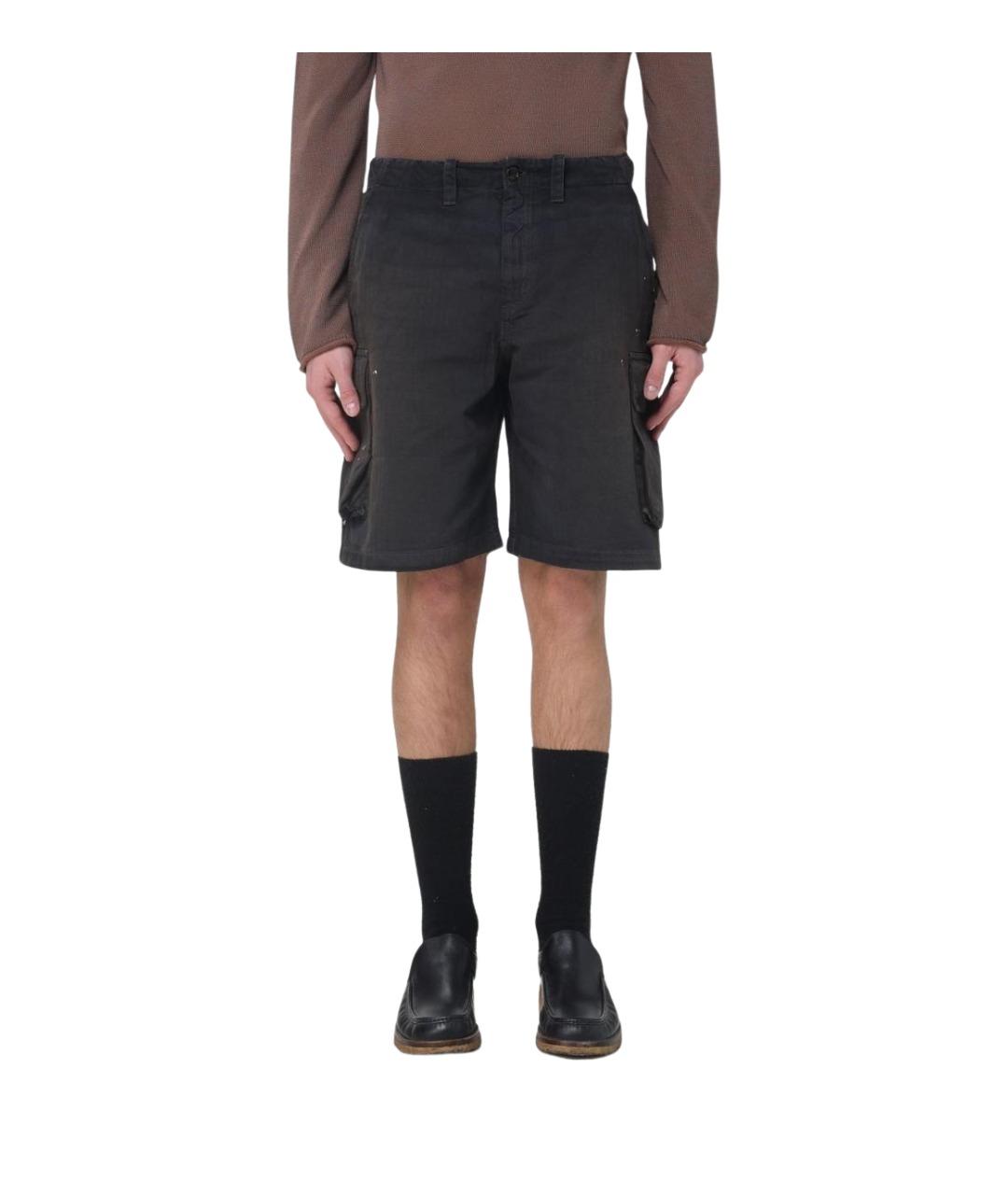 OUR LEGACY Черные хлопковые шорты, фото 1