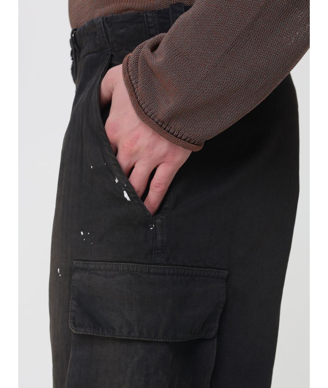 OUR LEGACY Черные хлопковые шорты, фото 4