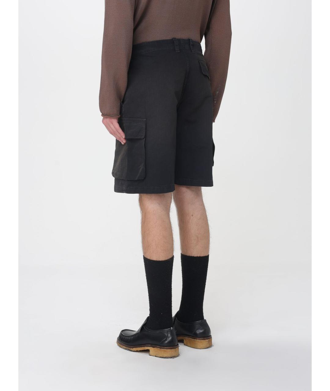 OUR LEGACY Черные хлопковые шорты, фото 3