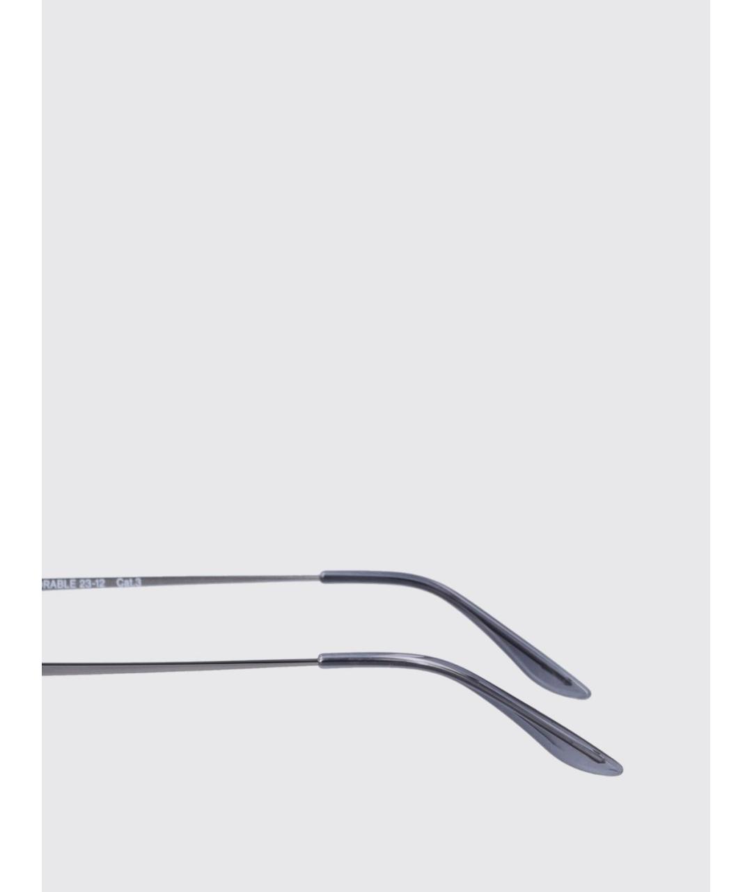 OUR LEGACY Черные металлические солнцезащитные очки, фото 3