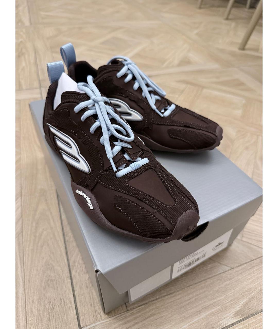 BALENCIAGA Коричневые кроссовки, фото 3