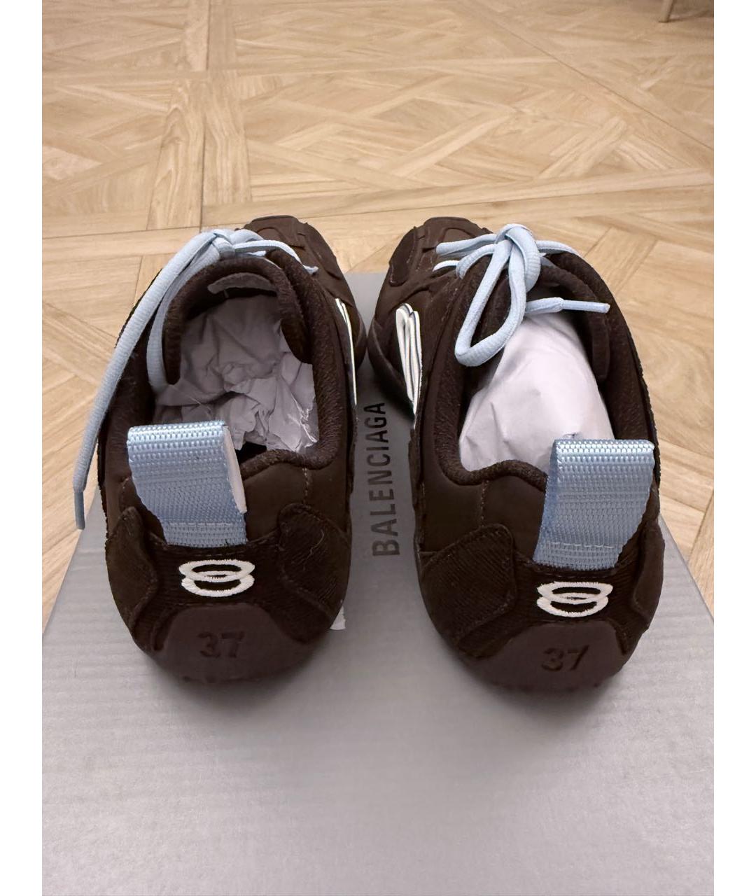 BALENCIAGA Коричневые кроссовки, фото 4