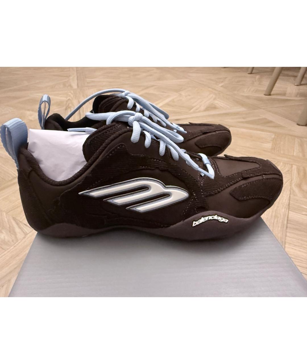 BALENCIAGA Коричневые кроссовки, фото 7