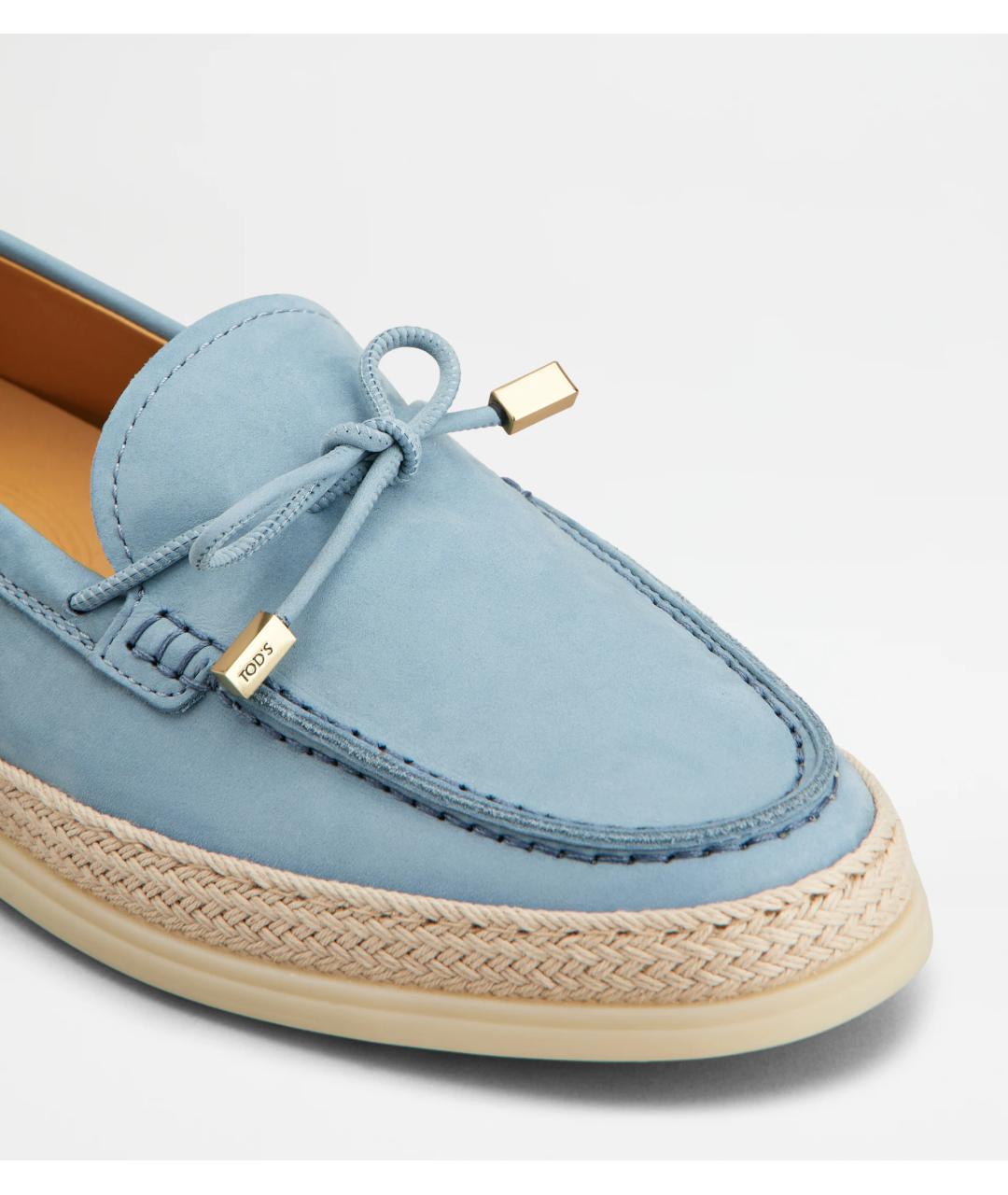 TOD'S Голубые замшевые лоферы, фото 3