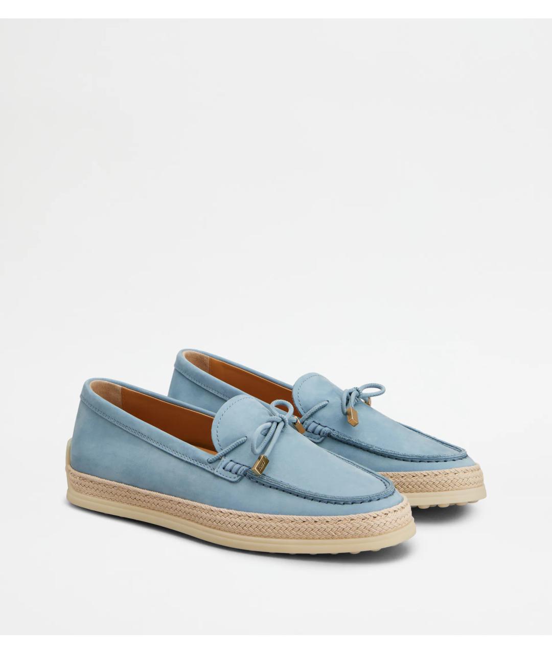 TOD'S Голубые замшевые лоферы, фото 2