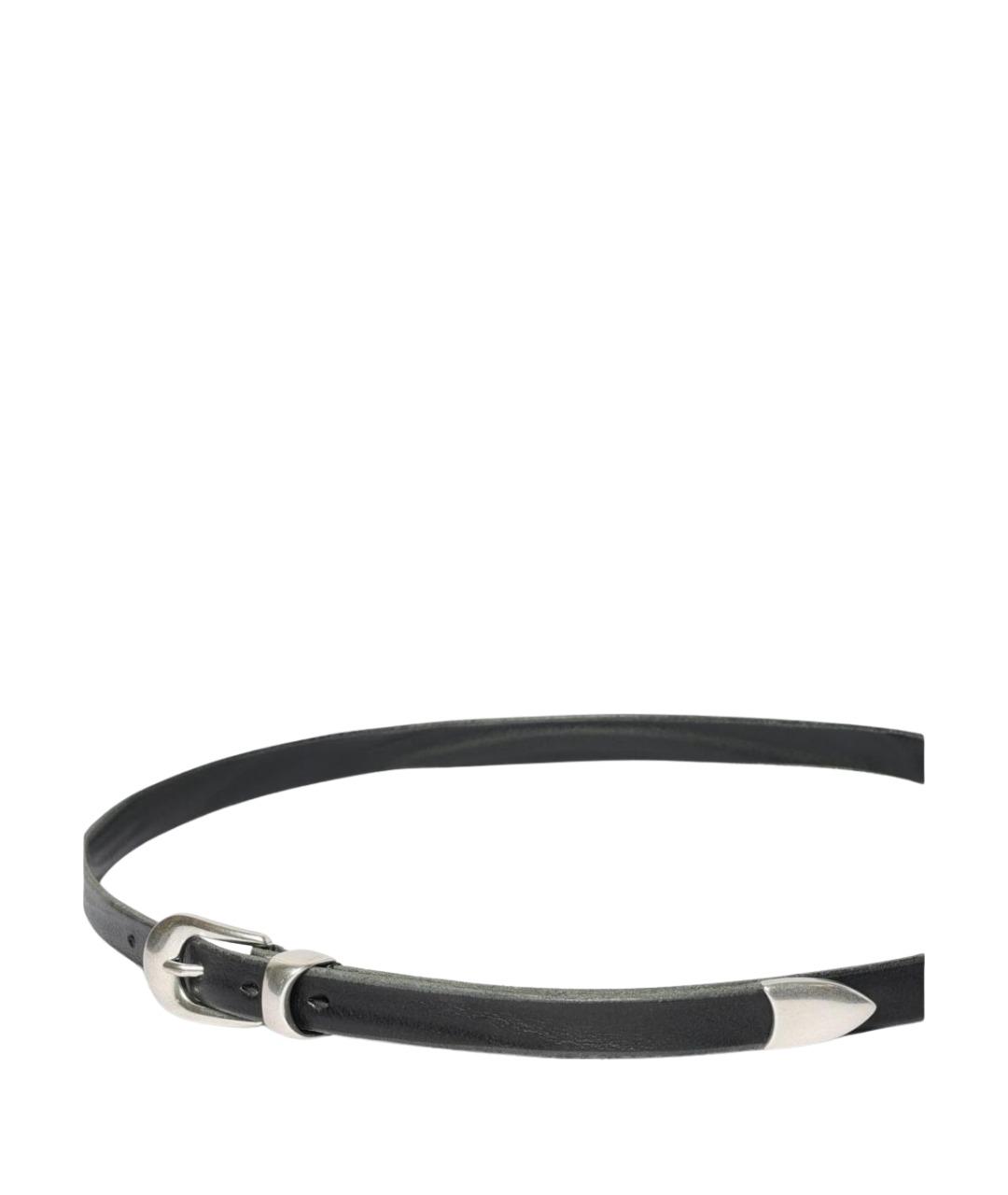 OUR LEGACY Черный кожаный ремень, фото 2