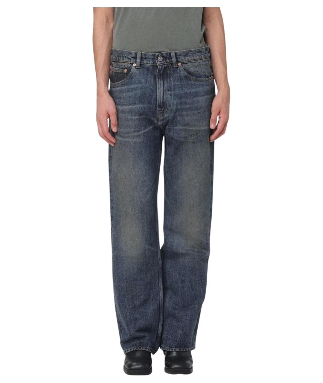 OUR LEGACY Синие хлопковые прямые джинсы, фото 1