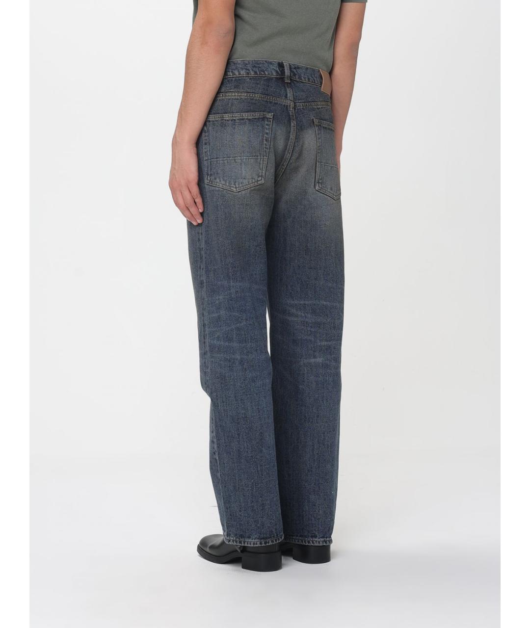 OUR LEGACY Синие хлопковые прямые джинсы, фото 3