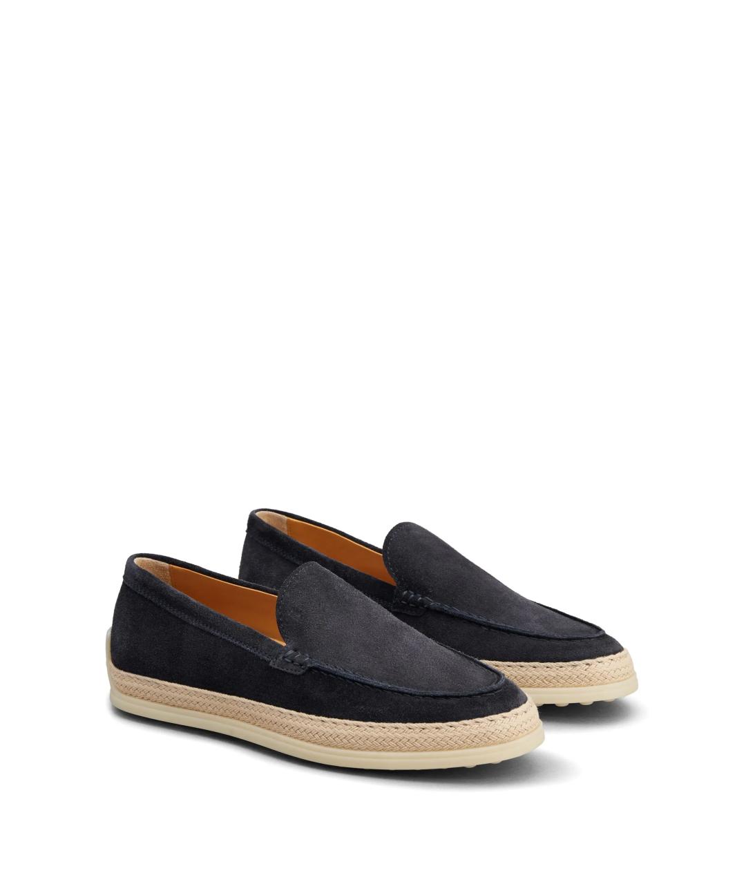TOD'S Темно-синие замшевые лоферы, фото 3