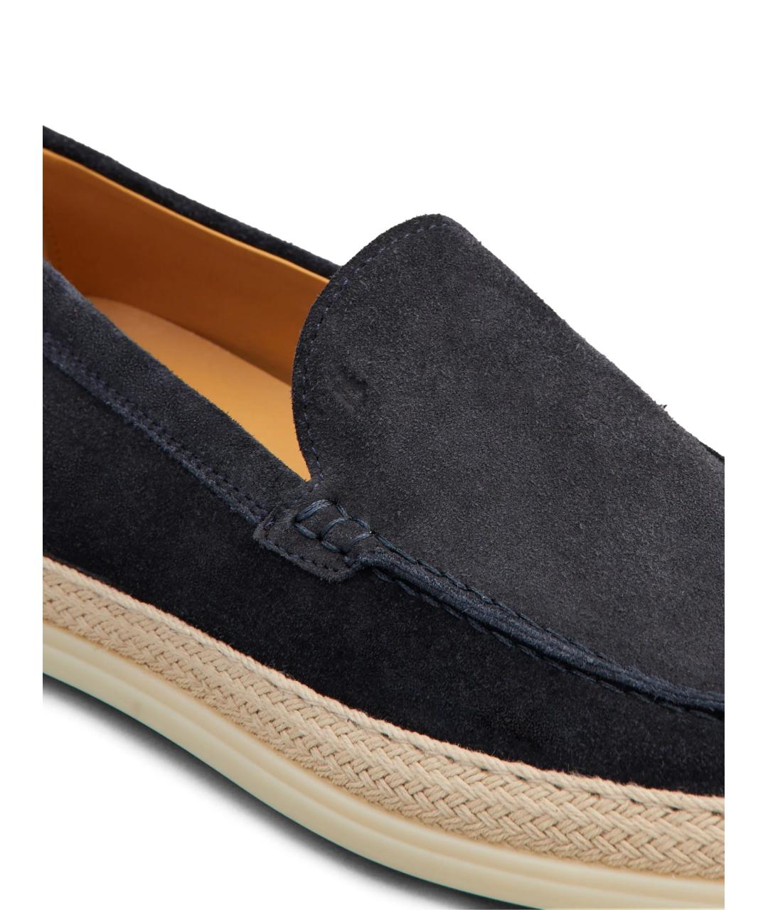 TOD'S Темно-синие замшевые лоферы, фото 2