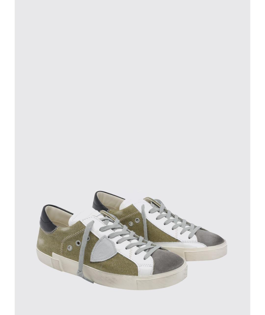 PHILIPPE MODEL Серые замшевые низкие кроссовки / кеды, фото 2