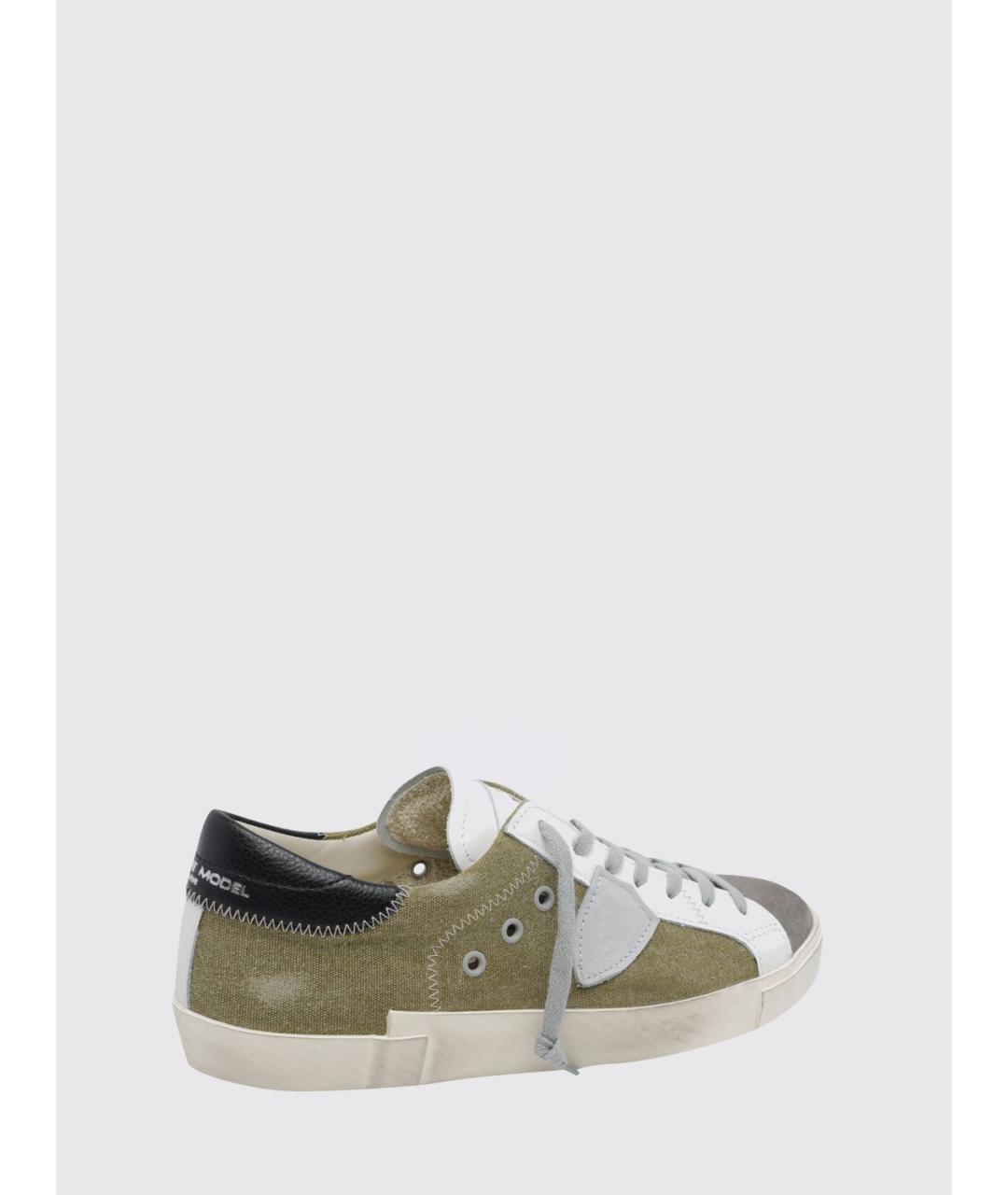 PHILIPPE MODEL Серые замшевые низкие кроссовки / кеды, фото 3