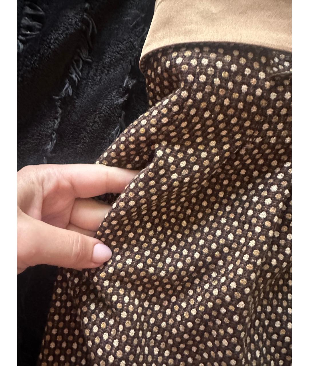 DOLCE&GABBANA Коричневое коктейльное платье, фото 5