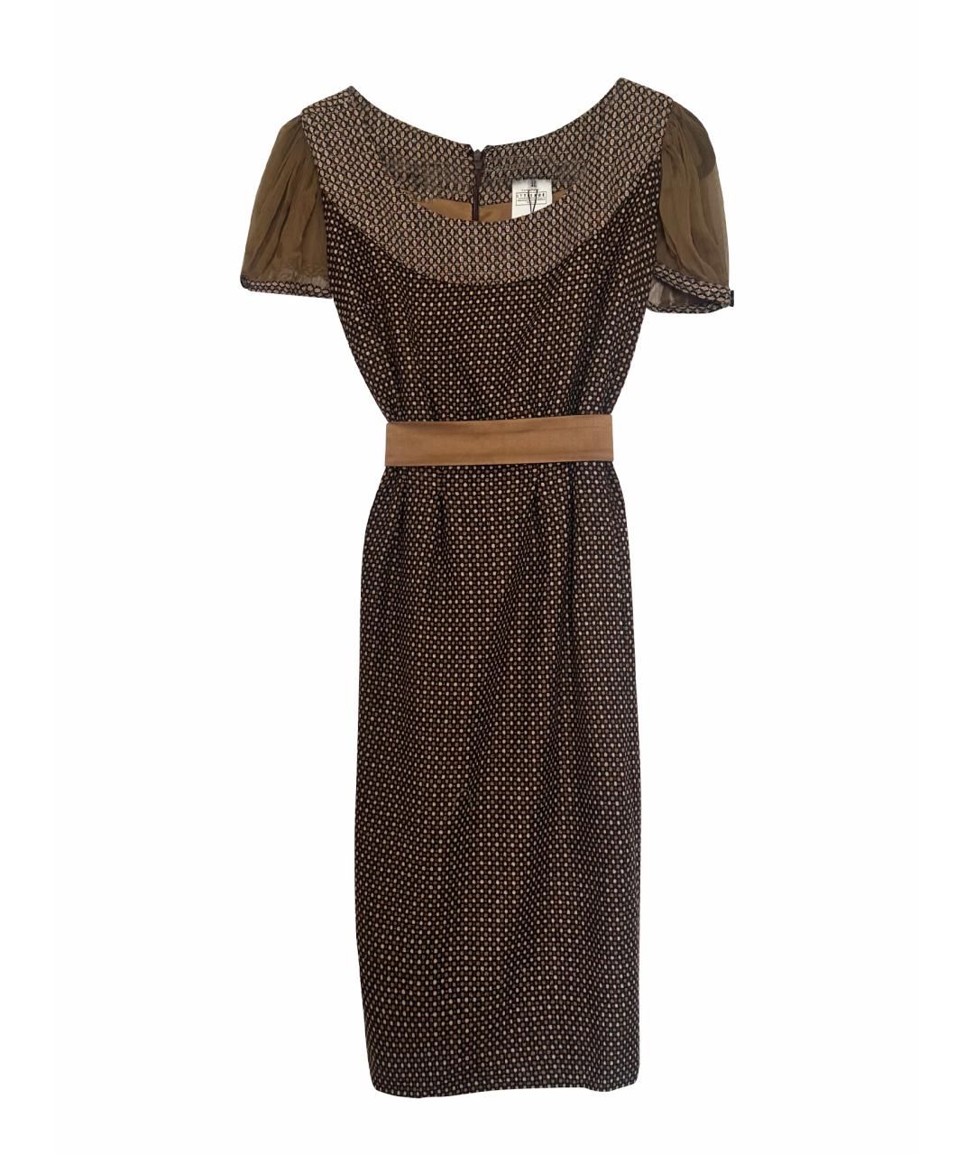 DOLCE&GABBANA Коричневое коктейльное платье, фото 1