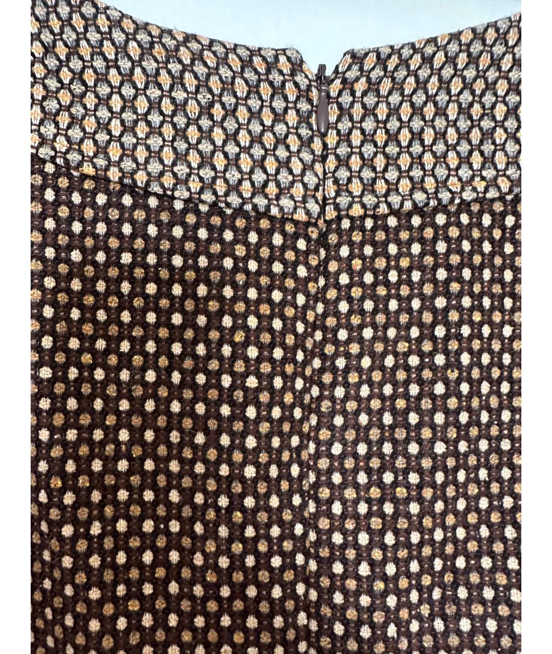 DOLCE&GABBANA Коричневое коктейльное платье, фото 7