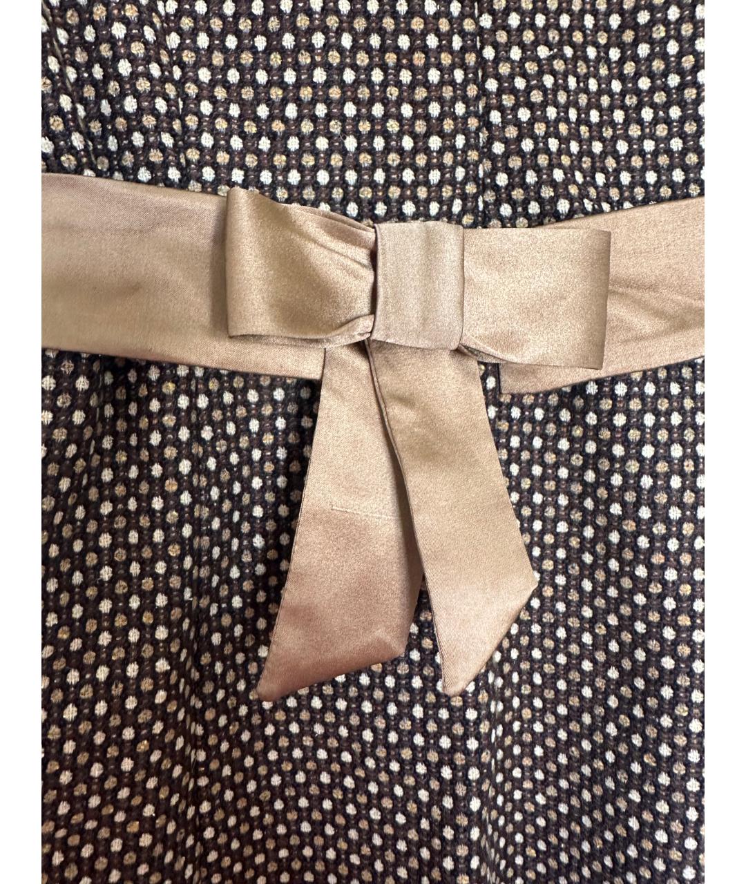 DOLCE&GABBANA Коричневое коктейльное платье, фото 4