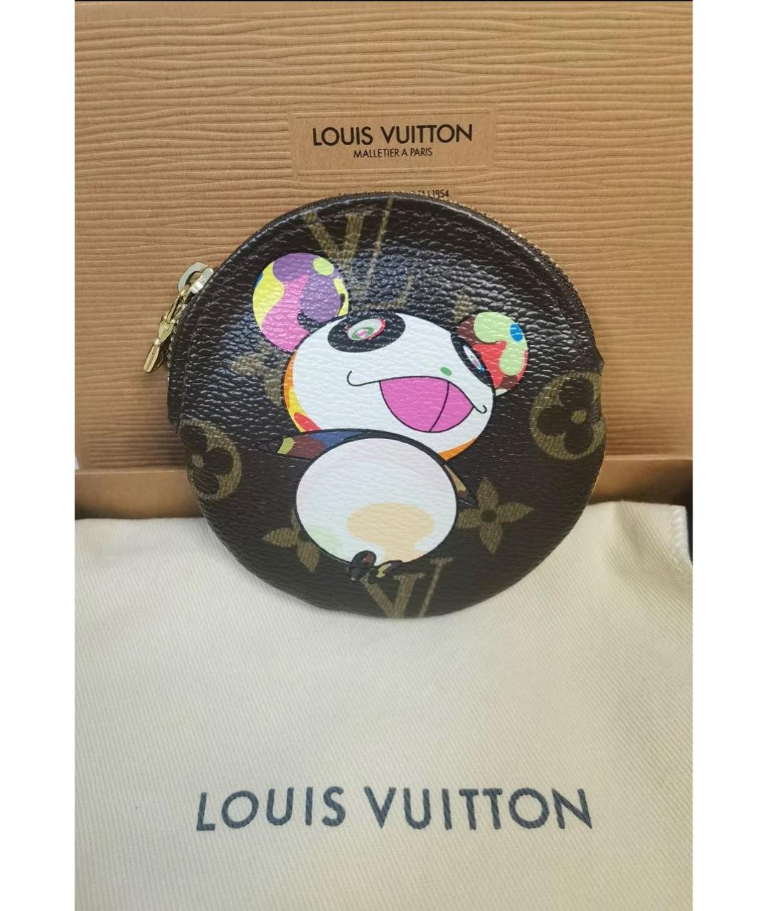 LOUIS VUITTON Коричневый кошелек, фото 4