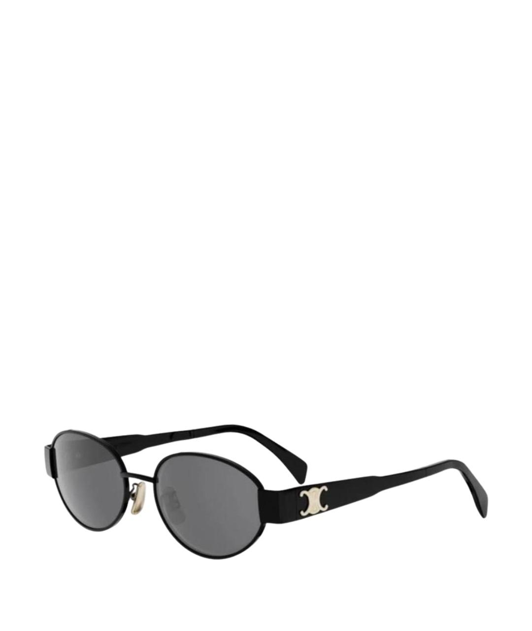 CELINE Черные металлические солнцезащитные очки, фото 1