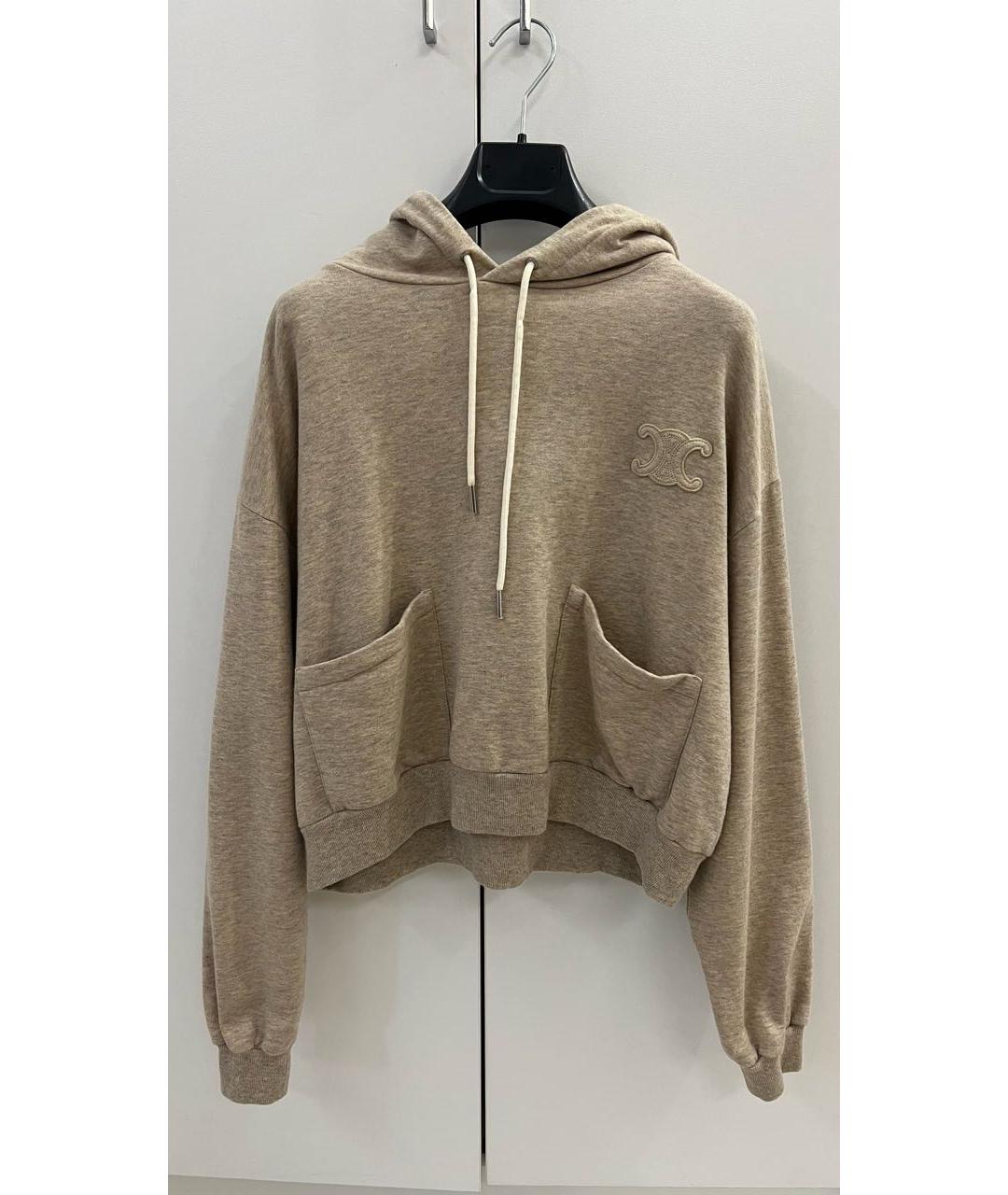 CELINE Бежевый хлопковый костюм с брюками, фото 2