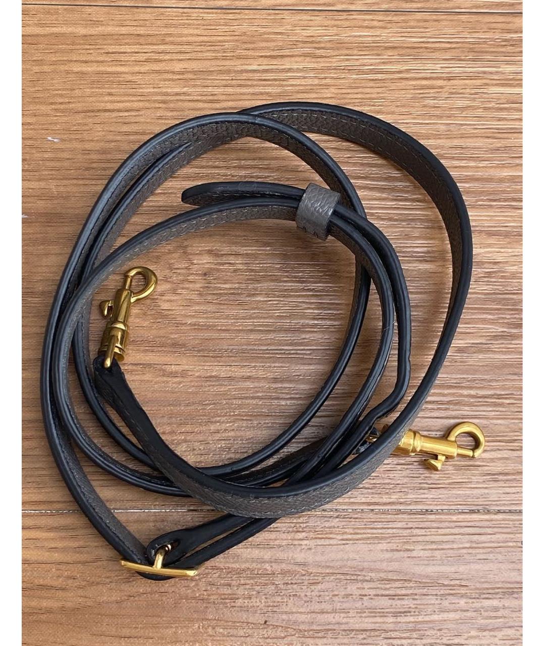 CELINE Серая кожаная сумка через плечо, фото 7