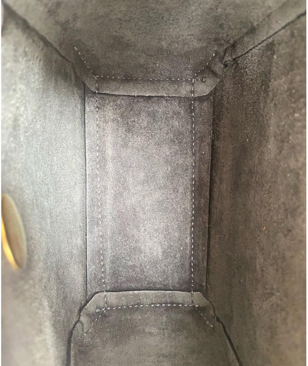 CELINE Серая кожаная сумка через плечо, фото 3