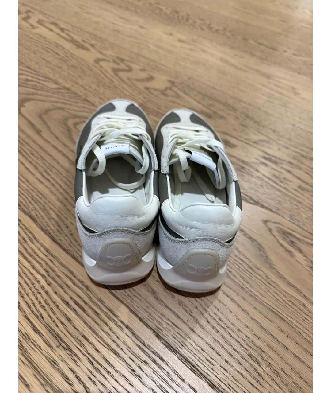 CELINE Бежевые текстильные кроссовки, фото 3