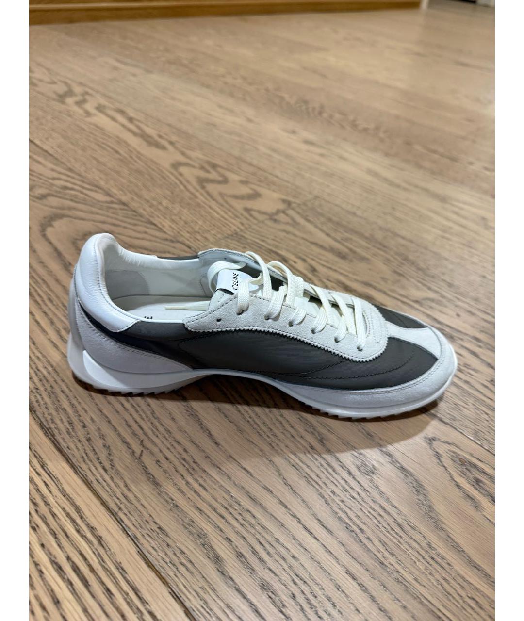 CELINE Бежевые текстильные кроссовки, фото 5