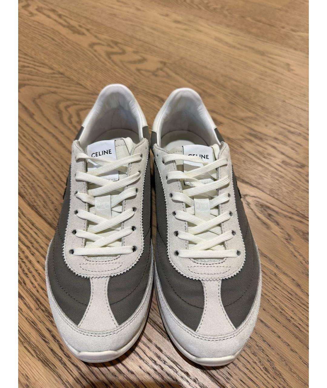 CELINE Бежевые текстильные кроссовки, фото 2